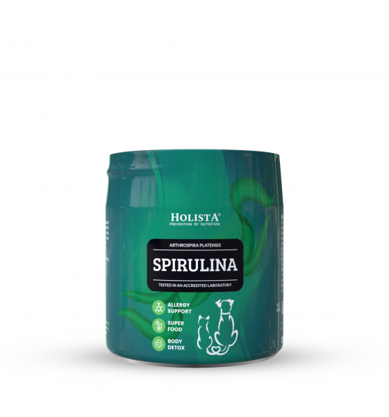 Holista Chlorella- spirulina ,,Superfood" šunims ir katėms 100 g milteliai