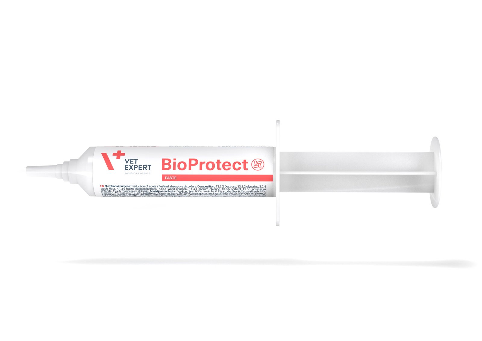 Vetexpert Bioprotect Paste - ūmiems viduriavimams stabdyti, šunims ir katėms 15 ml švirkštas.