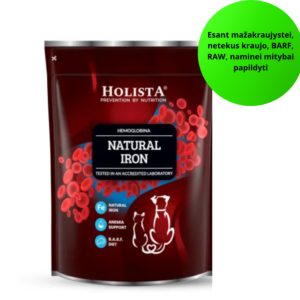 Holista Natural Iron- natūralus geležies papildas šunims ir katėms 600 g