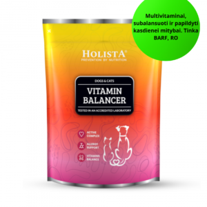 Holista Vitamin Balancer - balansinis multivitaminų kompleksas šunims ir katėms, milteliai 600 g