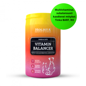 Holista Vitamin Balancer - balansinis multivitaminų kompleksas šunims ir katėms, milteliai 200 g.