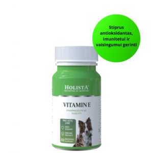 Holista Pro Vets Line Vitamin E-  Vitaminas E šunims ir katėms 90 tab.