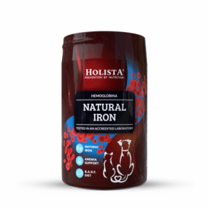 Holista Natural Iron- natūralus geležies papildas šunims ir katėms milteliai 180g.