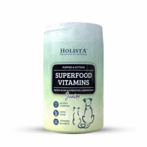 Holista Superfood Vitamins Juinior - vitaminų kompleksas ,,super maistas" jauniems šuniukams ir kačiukams, milteliai 200 g.