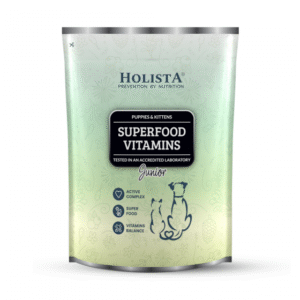 Holista Superfood Vitamins Juinior - vitaminų kompleksas ,,super maistas'' jauniems šuniukams ir kačiukams 600 g.