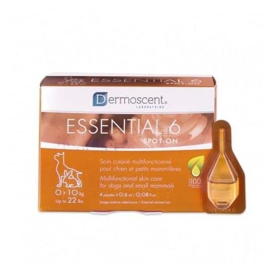 Dermoscent užlašinamasis tirpalas odos būklei ir kailiui gerinti 1-10 kg šunims