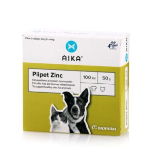 PIIPET ZINC- papildas skirtas nagams, plaukui pagerinti, šunims ir katėms  N100 