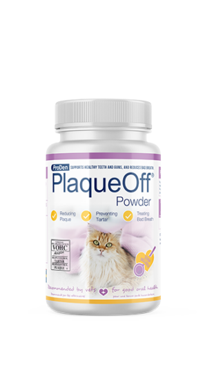 ProDen PlaqueOff® milteliai katėms burnos priežiūrai 40 g