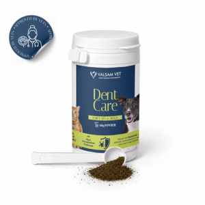 Valsam Vet Dent Care - milteliai šunims ir katėms, dantų priežiūrai 60 g